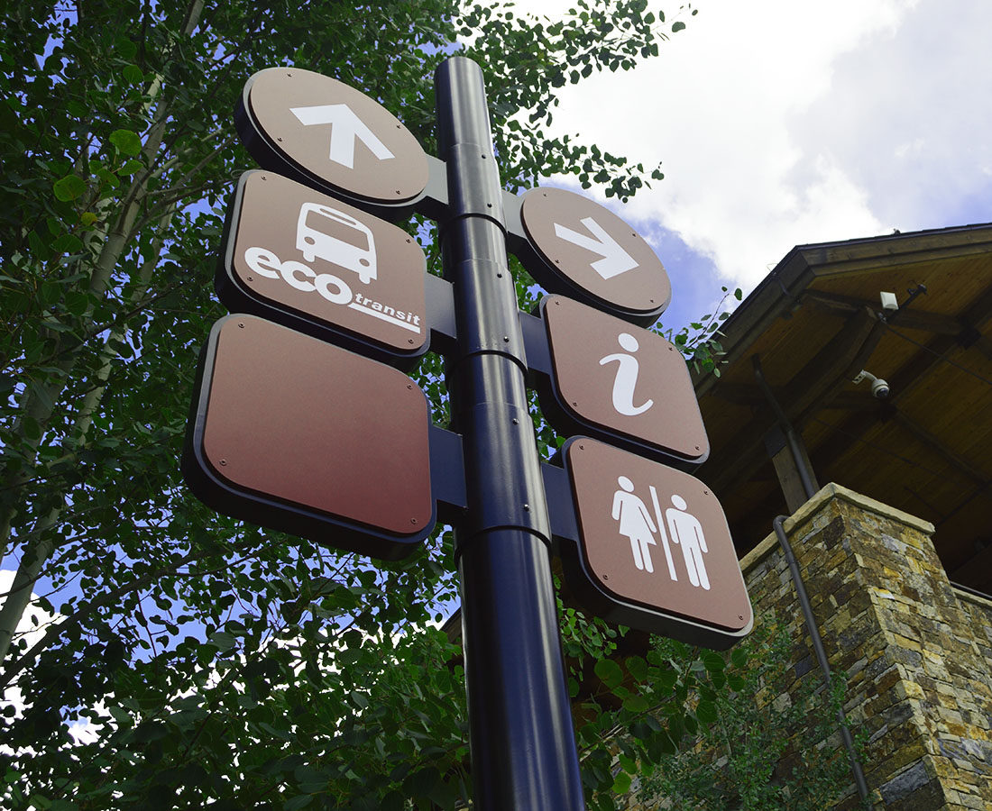 Town of Vail information signs