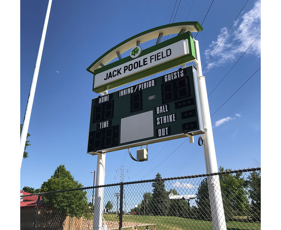 City of Englewood Jack Poole Field Scoreboard Topper