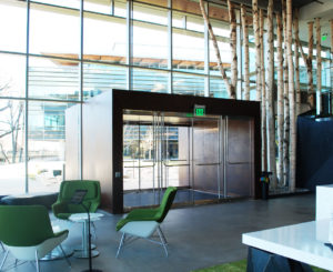 Google Boulder Steel Vestibule Interior
