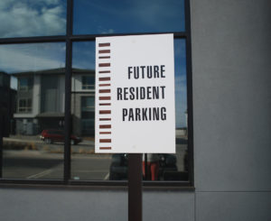 Solana Lucent Station future resident parking sign