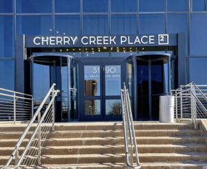 Cherry Creek Place 2 entrance illuminated letterset