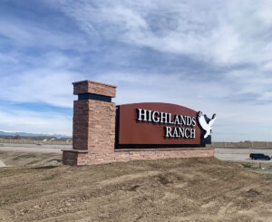 Highlands Ranch Illuminated Monument Sign